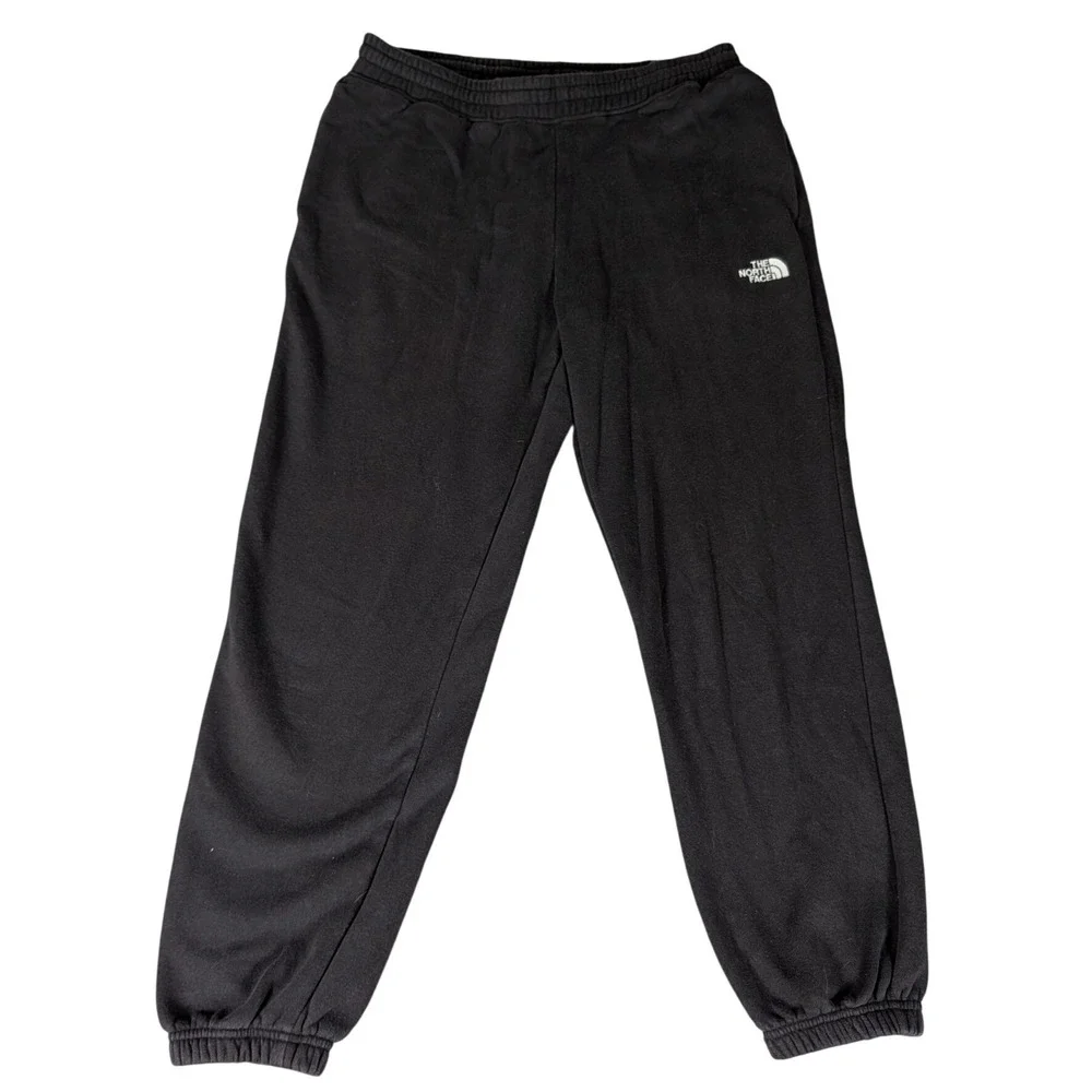 The North Face Mens Black Fleece Jogger Sweatpants Embroidered Logo NF0A5I67